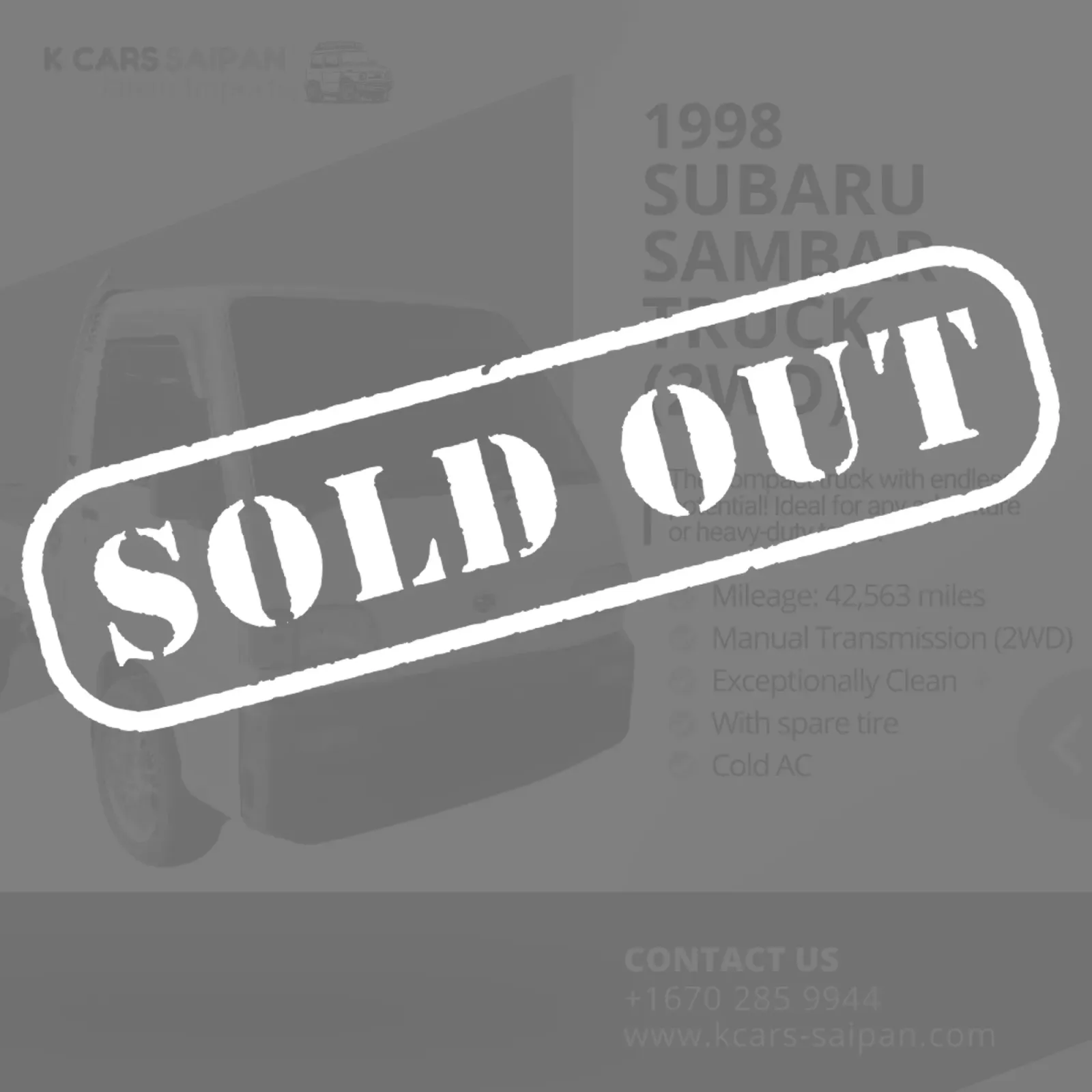 Sold K Car